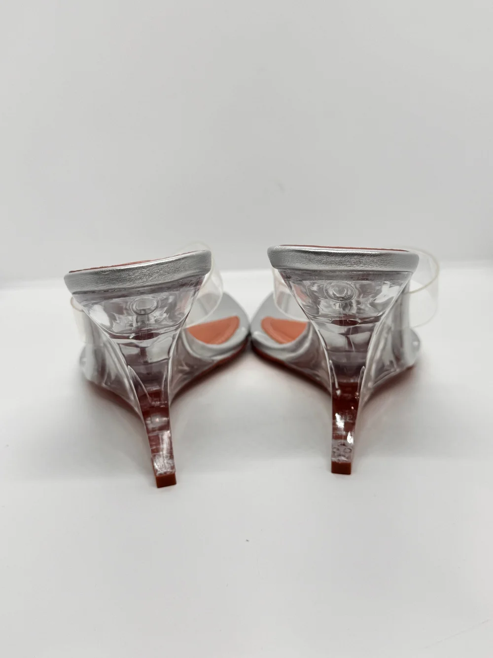 FINESSE Abigail Silver Perspex Thong Sandals/Size 7/NWB/MSRP 68